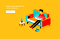 TRUE Webhosting : Isometric illustrations for TRUE website