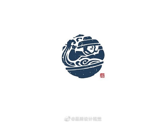 #logo设计集# 大海先生一碗打尽地道...
