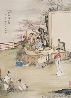 蔡岚（1917-1991）《人物国画微展》浙江钱塘人。蔡嵐先生為人撝謙藴藉，處世淡泊冲和，有風人之遺。年甫十三即從師習畫，矻矻垂六十餘載。後專工傳统工筆人物，初從改七薌、任伯年、費丹旭入手，上溯唐宋諸家，先生作畫，心閑手暢，兎起鶻落，寓剛健於柔韌，極世態於毫末，展轉随形，氣王神完。