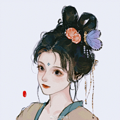 Jubat_公主采集到原画  【女头像】