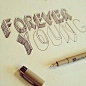 3D letters. Forever young