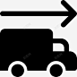 人道主义通道运输卡车图标 页面网页 平面电商 创意素材