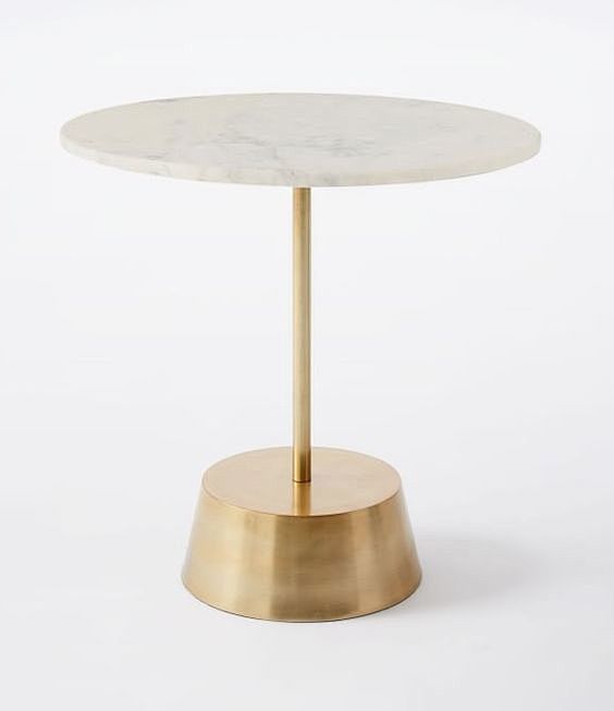 Marble-Top Brass Sid...