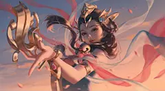 杨玉环插画图片壁纸