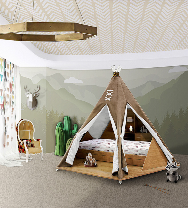 TEEPEE ROOM bed / ro...