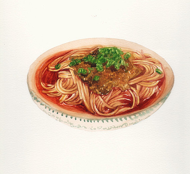 手绘水彩 美食食物 插图插画 涂鸦绘图 ...
