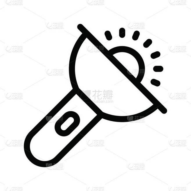 光图标，矢量图解