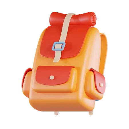Hiking Bag 3D Icon