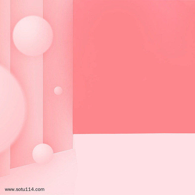 粉色梦幻女童装立体空间质感主图详情页背景