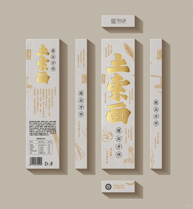 手工面条包装设计 - 小红书