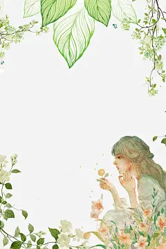 小清新创意手绘画边框_新图网ixintu.com