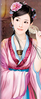 杨家有女初长成，养在深闺人未识。#插画美人# #古韵# #古装美人