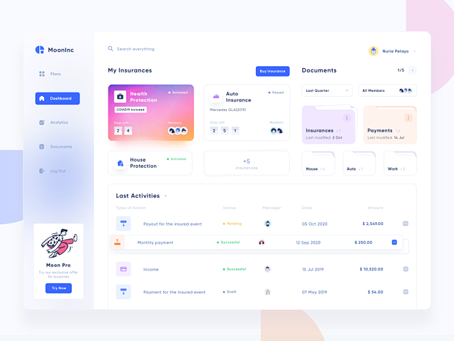 Insurance App Dashbo...