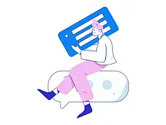 运营插画 | 图源免费EPS文件 |商务人员操作工作场景的扁平矢量插画