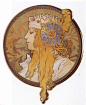 Alphonse Mucha - Byzantine Head. The Blonde