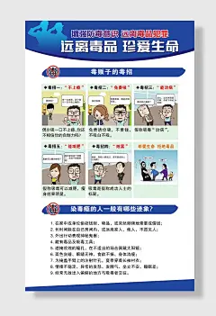 禁毒海报模板最新原创学校禁毒文化宣传