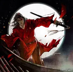 【古图专帖】——『美男系列』——红衣男子_古风图片吧_百度贴吧