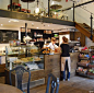 Everbean Coffee Shop | London...love the loft!...add a skylight over the loft and it'd be perfect!: