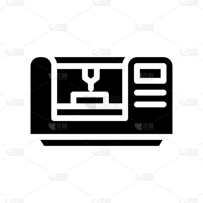 激光雕刻字形图标矢量孤立插图