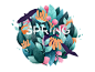 Springfordribble flowers draw illustration spring