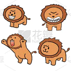 狮子,可爱的,华丽的,性格,力量,创造力,野生动物,布置,收集,设计