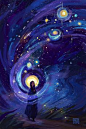 星空中的-西米尼·塞杰尔。 我相信有些人实际上有能力“看到”它，即使只是在他们的想象中。