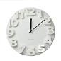 简约立体时钟（白色）#钟表# #创意家居# #北欧风格#