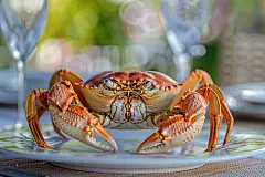 海洋海水食品梭子蟹动物图片摄影图