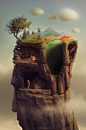 Surreal Worlds Digitally Painted by Gediminas Pranckevicius painting digital 