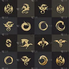 青龙图片_徽章图片素材-花瓣网