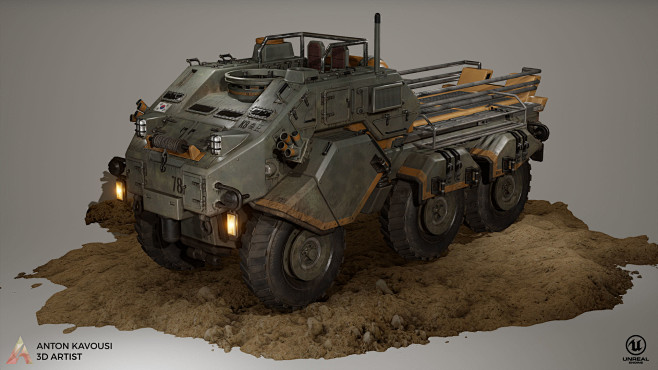 Sci fi cargo tank, A...