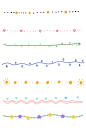 可爱卡通创意装饰分割线边框线条免扣元素-众图网