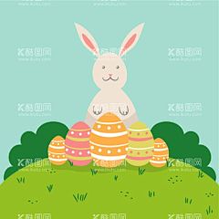 可爱兔子背景  - 源文件下载【酷图网】可爱兔子背景,小兔子背景,壁纸,复活节背景,卡哇伊,小白兔