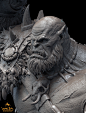 Orgrim Doomhammer 1:10th Scale Collectible - Weta Workshop, Jon Troy Nickel : Finally able to get around to posting up some renders of my first sculpture for Weta!

Orgrim 1:10 collectible statue, based off character designs for Warcraft: The Beginning pr