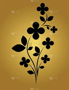 三叶草设计时尚，卡片和海报印刷