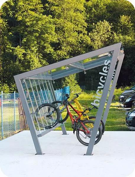 自行车停车架，居然这么有创意！！