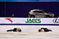 Han Yan of China and Yuzuru Hanyu of Japanlie on the course after collision at warm up period in Men Free Skating during the Lexus Cup of China 2014...