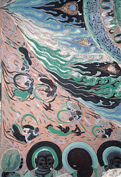 画-花瓣网|陪你做生活的设计师 | 敦煌《七色鹿》壁画