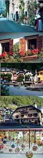 #BEUBEU养眼#奥地利的哈尔施塔特（Hallstatt），被称作“世界上最美的小镇”。