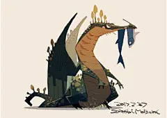 日本插画师 松浦 聖（hiziri_pro）一组有趣的小怪兽插画设计 ​​​​