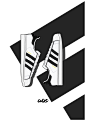 Adidas Superstars : Adidas Superstar Graphic Poster Illustration. A graphic of the extremely popular silhouette has been designed using Adobe Illustrator and Adobe Photoshop and is a feature in the series of graphic sneaker artworks designed by myself. Th