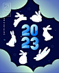 18款2023年兔年海报红包封面设计AI矢量插画插画设计素材 Year of the rabbit illustration vector插图15