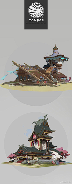 inshow采集到Q版建筑
