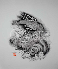 龙-花瓣网|陪你做生活的设计师 | 云锦盘龙花纹设计