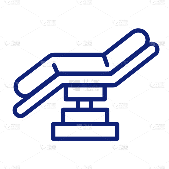 ICON-矢量简约医疗图标-诊疗椅
