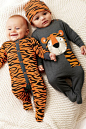 Buy Tiger Sleepsuits Two Pack from the Next UK online shop