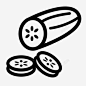 黄瓜青菜健康图标 免费下载 页面网页 平面电商 创意素材