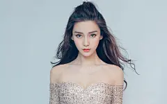 angelababy亮片裙性感高清桌面壁纸