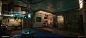 The Afterlife  - Cyberpunk 2077, Imanol Delgado Salazar : I had the pleasure of creating the Afterlife bar environment during my work on Cyberpunk 2077 at CD Projekt Red. I was the responsible of modeling the bar, building the location, set dressing and t