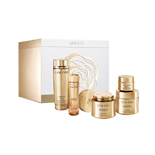 兰蔻菁纯5件套（精华水150ml+精华30ml+面霜清爽型60ml+面霜滋润型60ml+眼霜20ml）